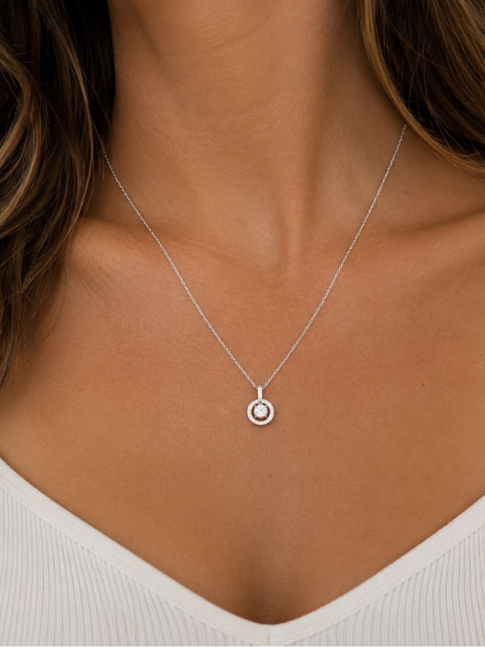 Moissonite 0.5 Carat Necklace